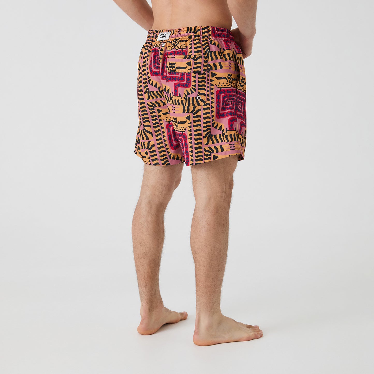 Joao Incerti Tigers Swim Shorts - Pink