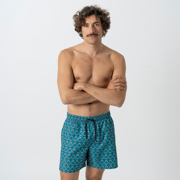 Olympic Swimmer Swim Shorts - Dark Acqua