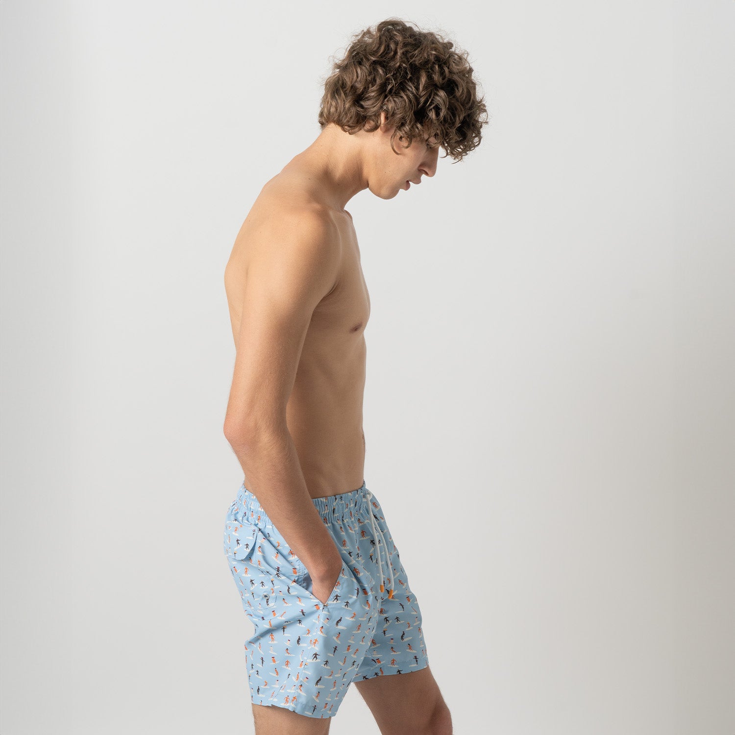 Surfers Swim Shorts - Light Blue (3)