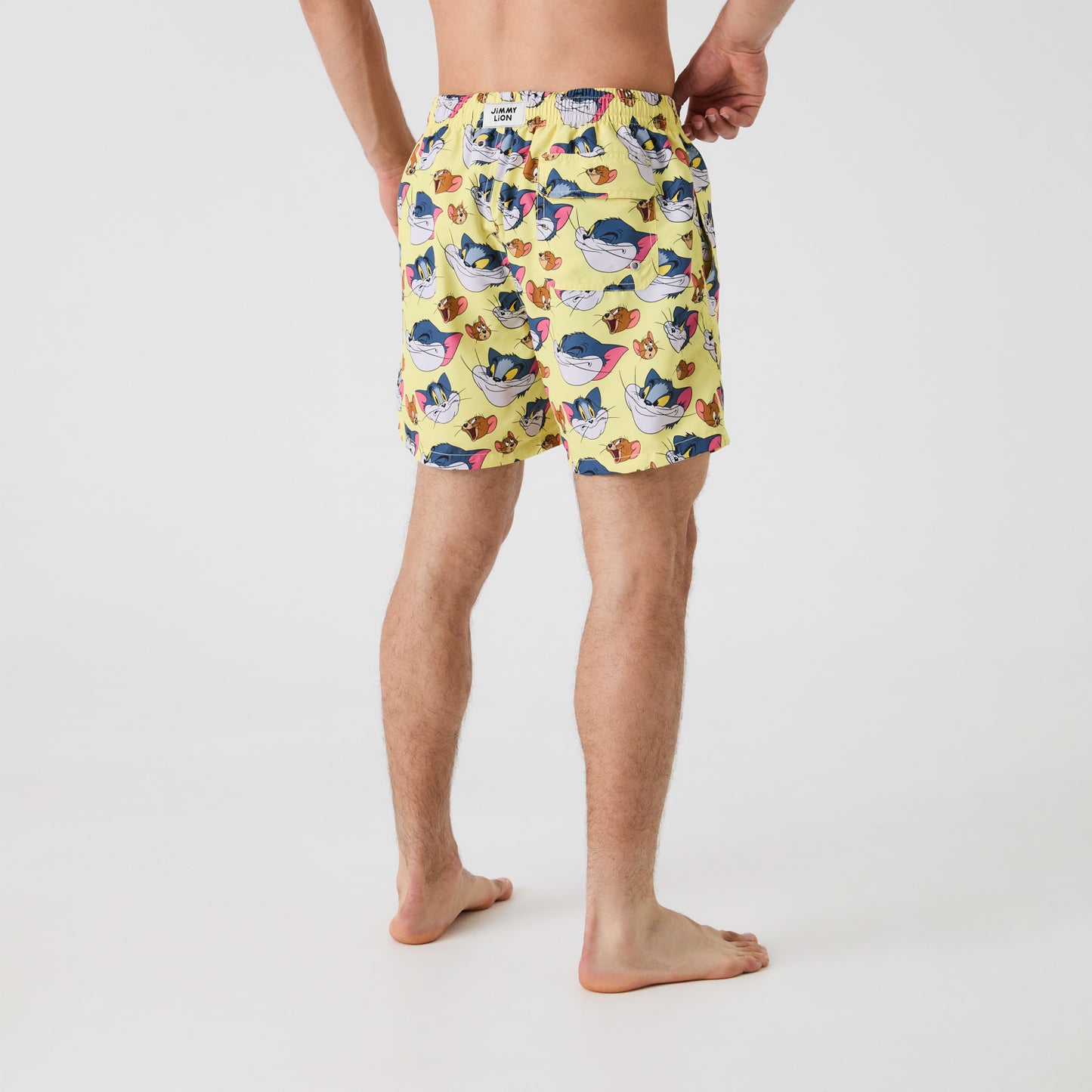 Tom and Jerry Vintage Swim Shorts - Yellow