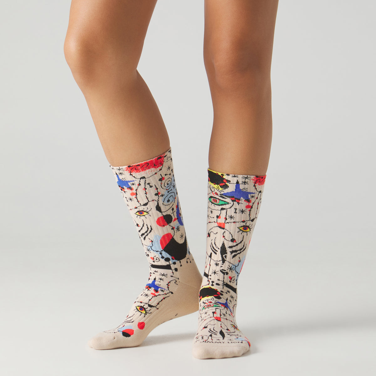 Athletic Miro Ciphers and Constellations - Beige