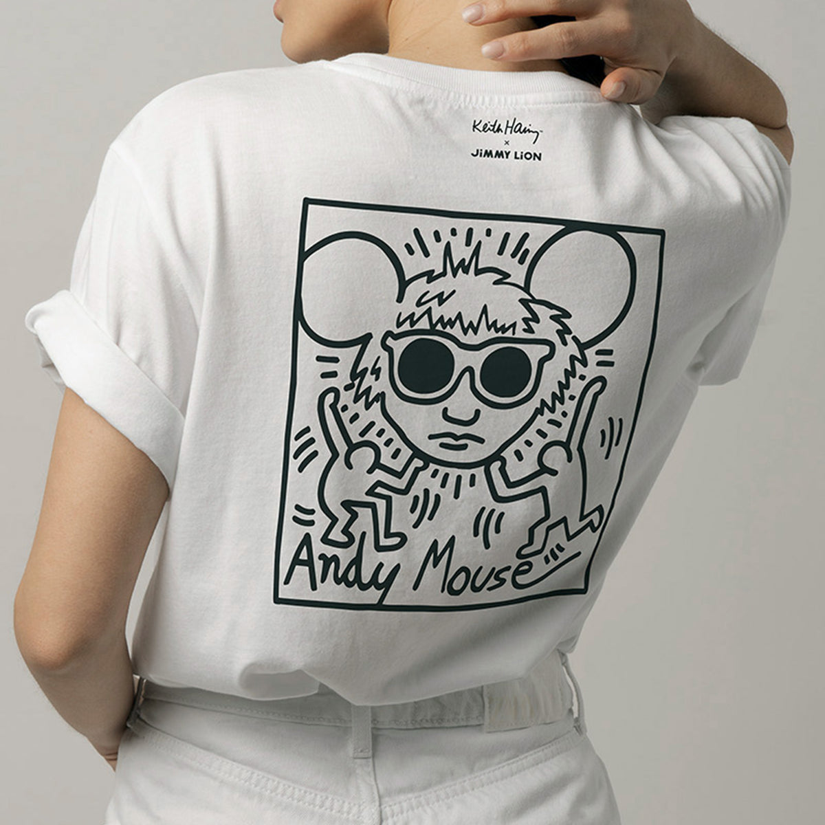 Keith Haring Andy Mouse Tee - White