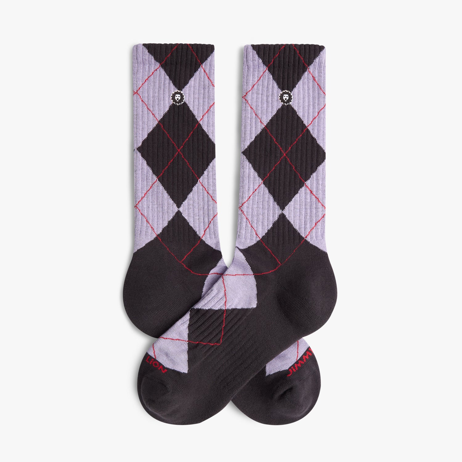 Athletic Argyle - Dark Grey, Purple