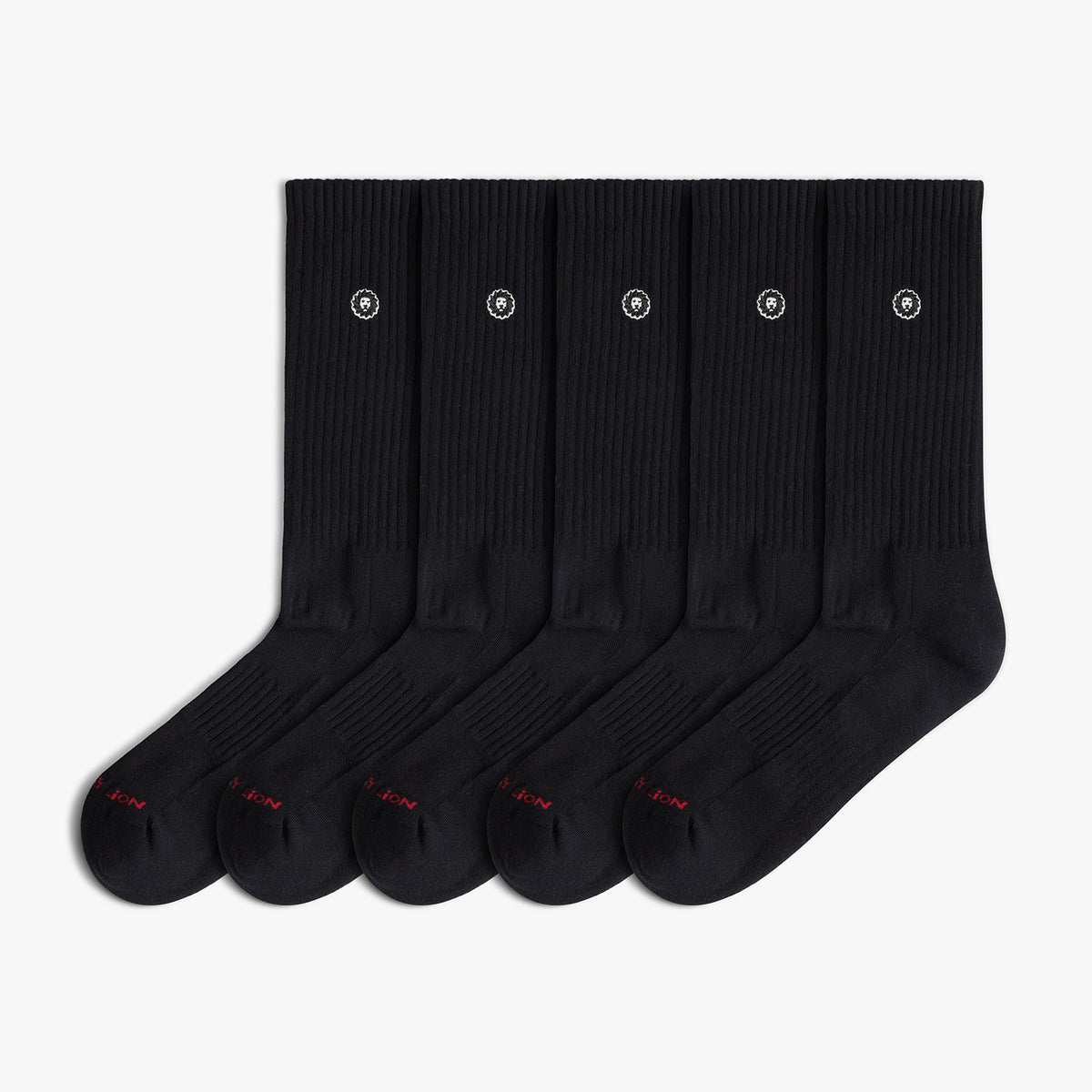 5 x Athletic Essentials Lion - Negro