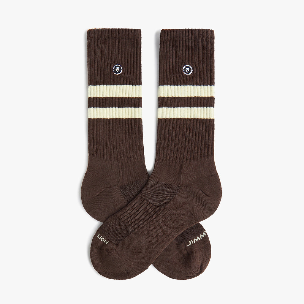 Athletic Essentials Stripes - Espresso Brown