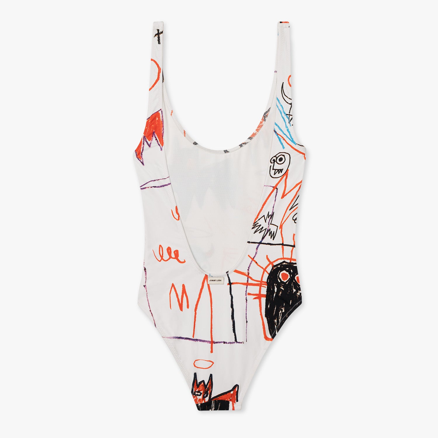 Basquiat Batman Swimsuit  - White (1)
