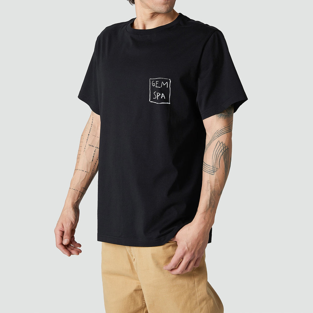 Basquiat Gem Spa Tee - Black