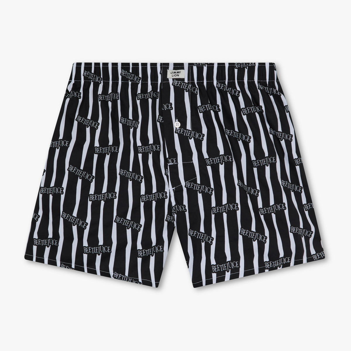 Beetlejuice Striped Boxer Shorts - Black