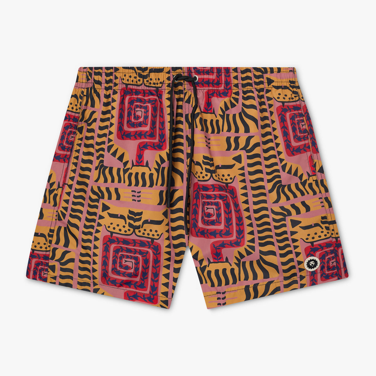 Joao Incerti Tigers Swim Shorts - Pink