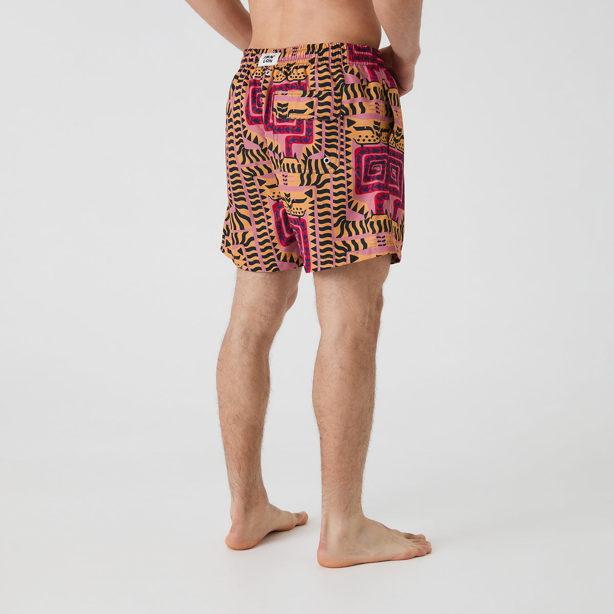 Joao Incerti Tigers Swim Shorts - Pink