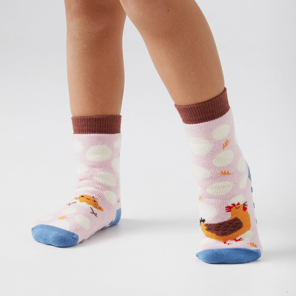 Kids Non-Slip Mama Hen - Pink