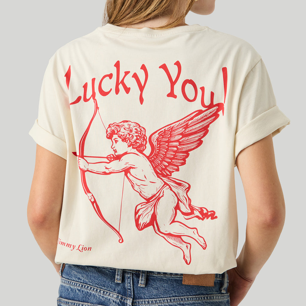 Lucky You Tee - Beige