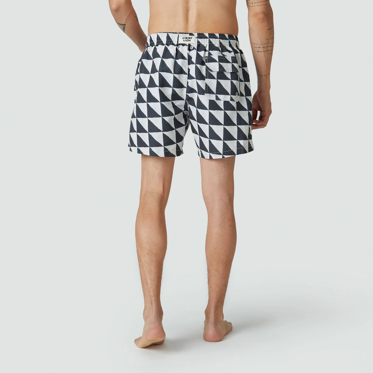 Mosaic Swim Shorts - Black