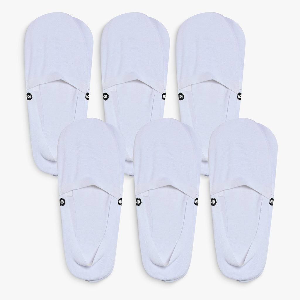 6 x No Show Essentials Second Skin - White