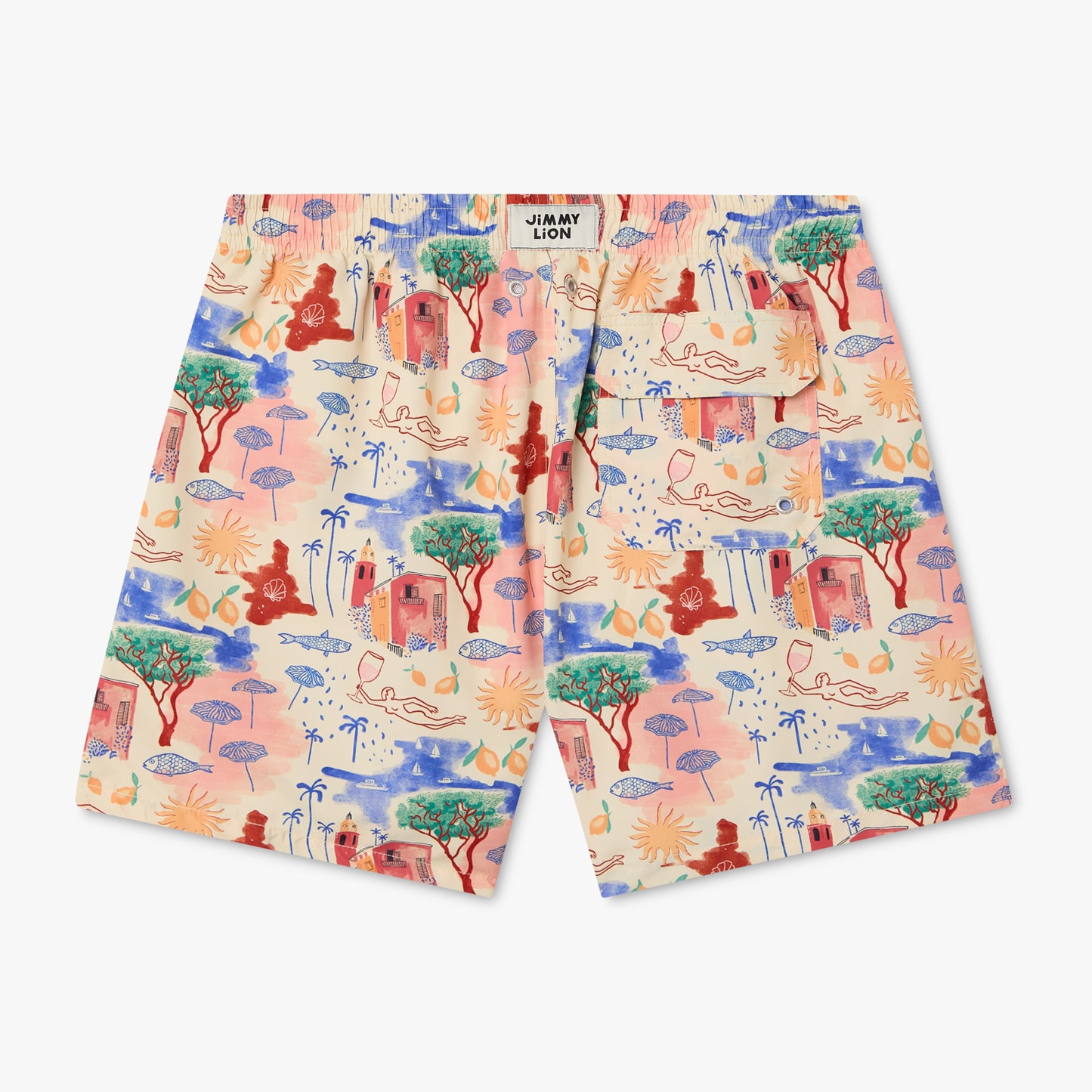 Golden Hour Swim Shorts - Cream White
