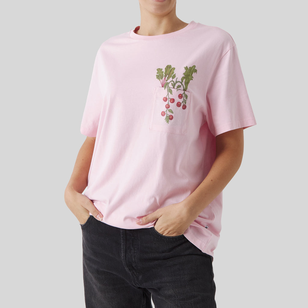 Radish Pocket Tee - Pink