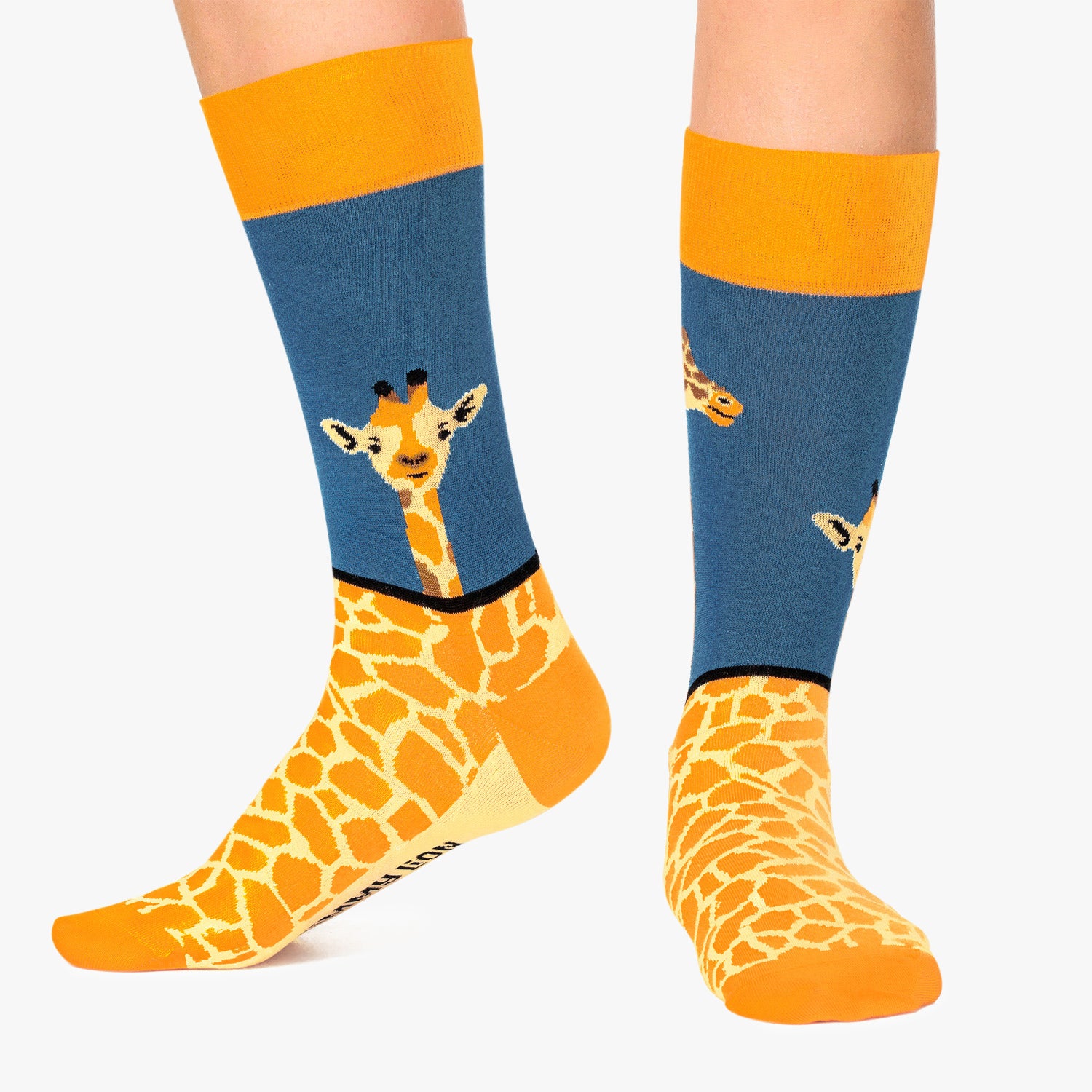Chaussettes coton biologique - Girafe de Girafon Bleu 